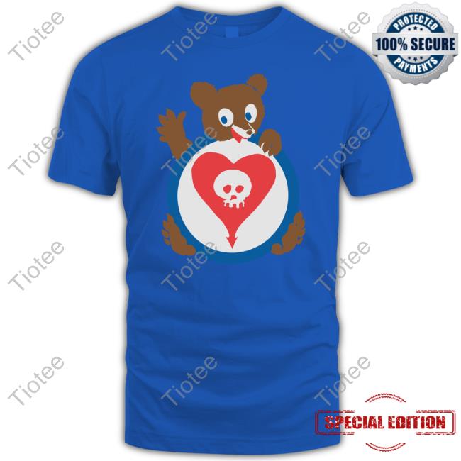 Alkaline Trio Merch Bear Heartskull Hoodie Alkalinetrio