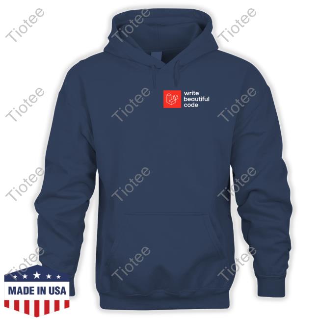 Laravel Merch Write Beautiful Code T Shirt Taylor Otwell