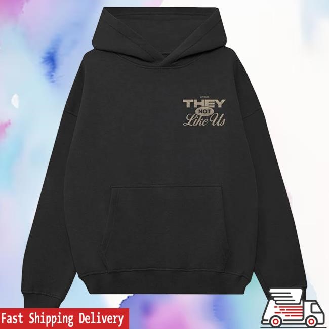 Official Outrank Brand Clothing Store They Not Like Us Premium Hoodies Black