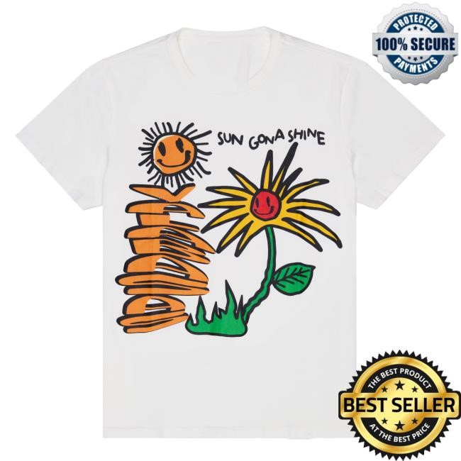 Valabasas "Sun Will Shine" Vintage Washed White Top Shirt