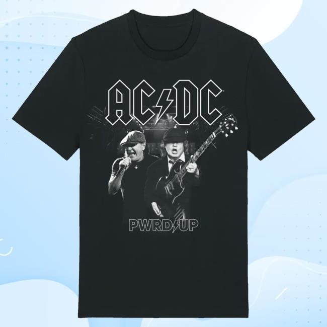 Official Ac Dc Merch Store AC/DC B&W Photo 2024 Tour T-Shirts Ac Dc Shop Acdc Clothing