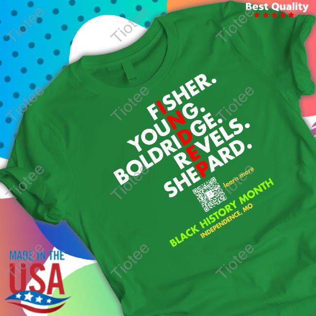 Official Fisher Young Boldridge Sevels Shepard Black History Tee