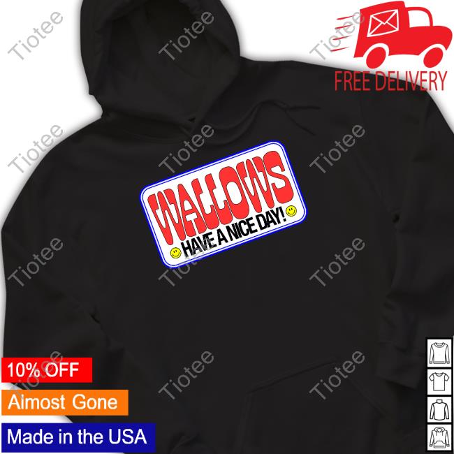 Official Wallows Merch Have A Nice Day Hoodie