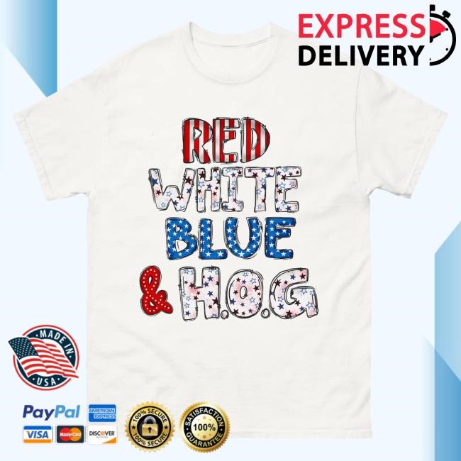 Official Hang Over Gang "Red, White, Blue & HOG" Tshirt HangOverGangOfficial