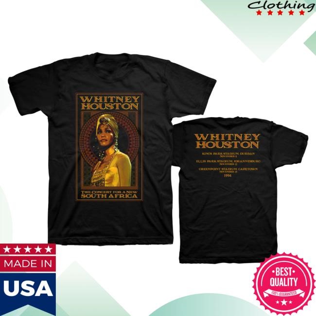 Official Whitney Houston Clothing Whitney Houston South Africa Shirt New