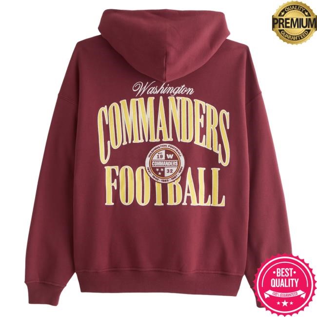Official Abercrombie And Fitch Clothing Washington Commanders Graphic Attractive Hoodie NFL by Abercrombie