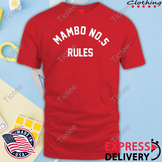 Eric D Mambo No 5 Rules T Shirt Methsyndicate Merch Mambo No 5 Rules Tank Top