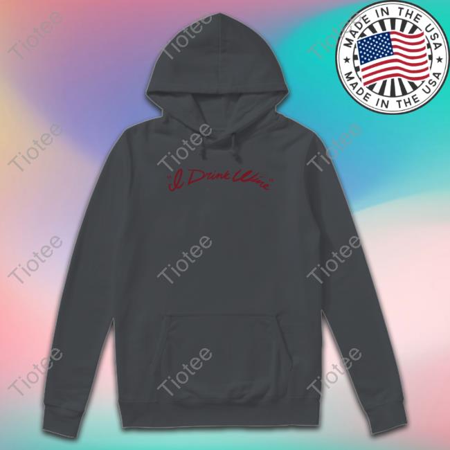 Adele I Drink Wine Burgundy Hoodie