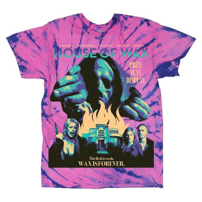 Official Studiohouse Designs Merch Store House Of Wax Tiedye Tshirt Vincent (Pink) Studiohouse Designs Apparel Clothing Shop StudiohouseDesigns