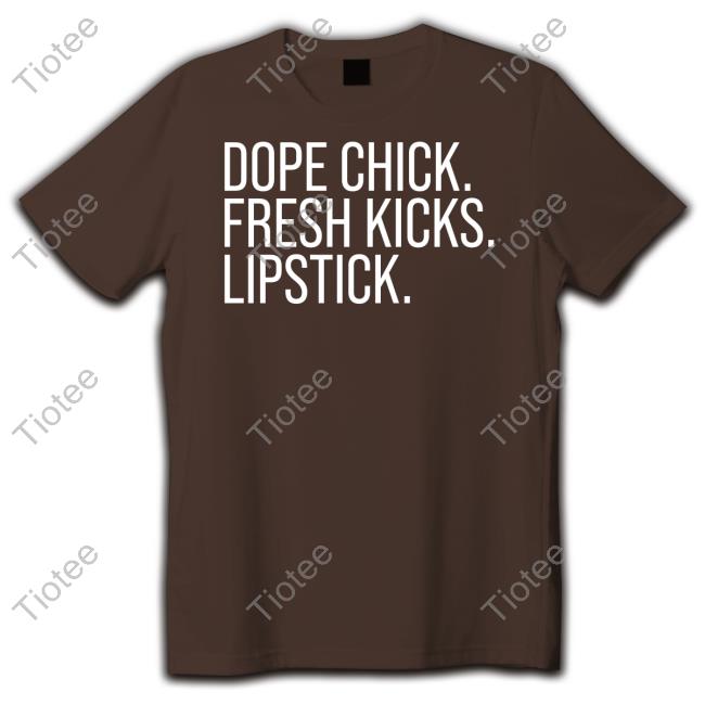Dope Chick Fresh Kicks Lipstick New Sweatshirt