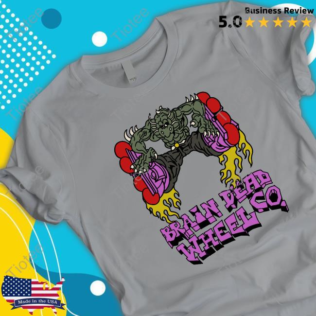 We Are Brain Dead X Them Skates Kogan Dragon Wheel Shirt