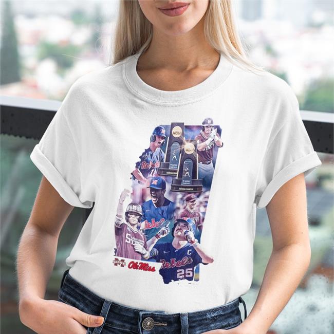 The State Of College Baseball Ole Miss Tee Shirt