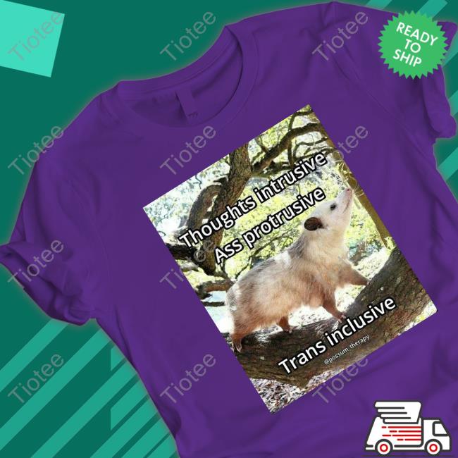 Thoughts Intrusive Ass Protrusive Trans Inclusive Long Sleeve T Shirt Snaggletooth Screamer Deathposs