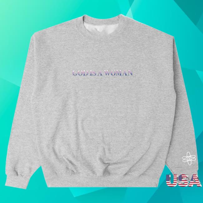 Official Ariana Grande Merch Store Ariana Grande god is a woman puff print Hood Ariana Grande Apparel Clothing Shop ArianaGrande