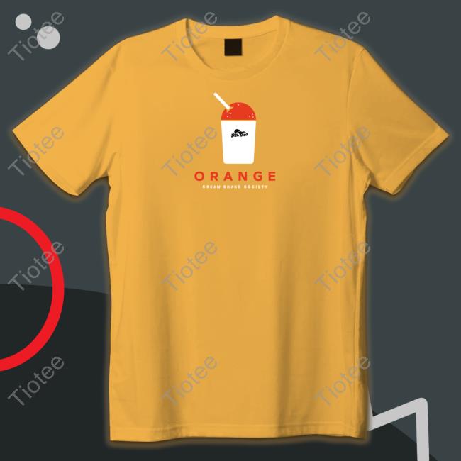 Del Taco Restaurants Orange Cream Shake Society Tee Shirt Orange Cream Shake Society T Shirt