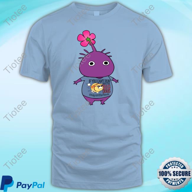 Rumwik Purple Pikmin Wearing If You Can't Run With The Big Dogs Stay On The Porch Hooded Sweatshirt