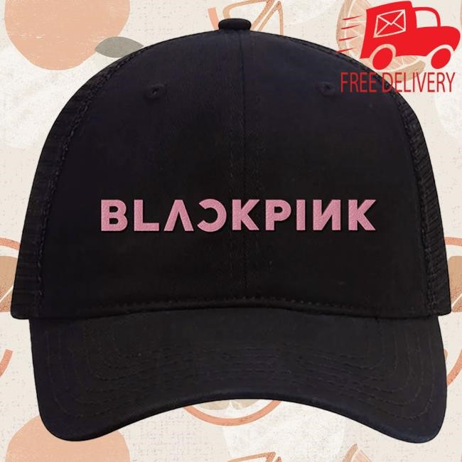 Deadline Tour Merch BLACKPINK Cotton Twill Front Trucker Cap | Blackpink Official Merch Store