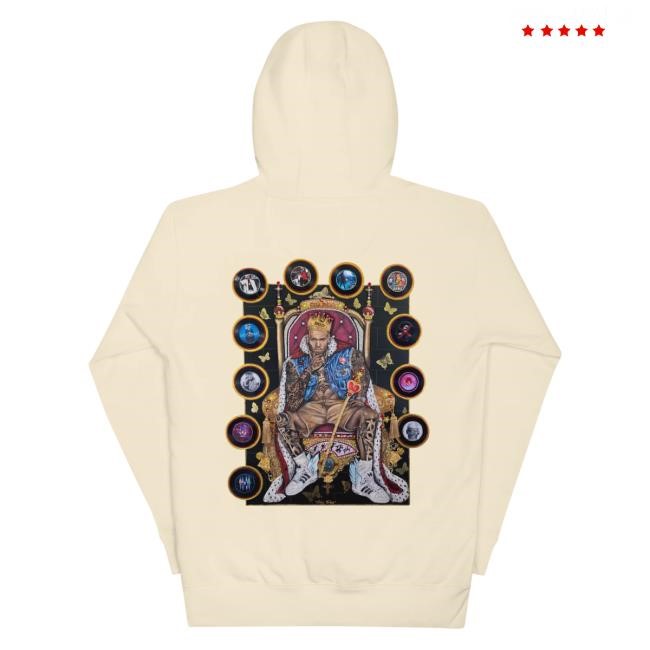 Official Chris Brown Merch Store Chris Brown "20 Years Of Chris Brown" By Erica Krissy Unisex Hoodie