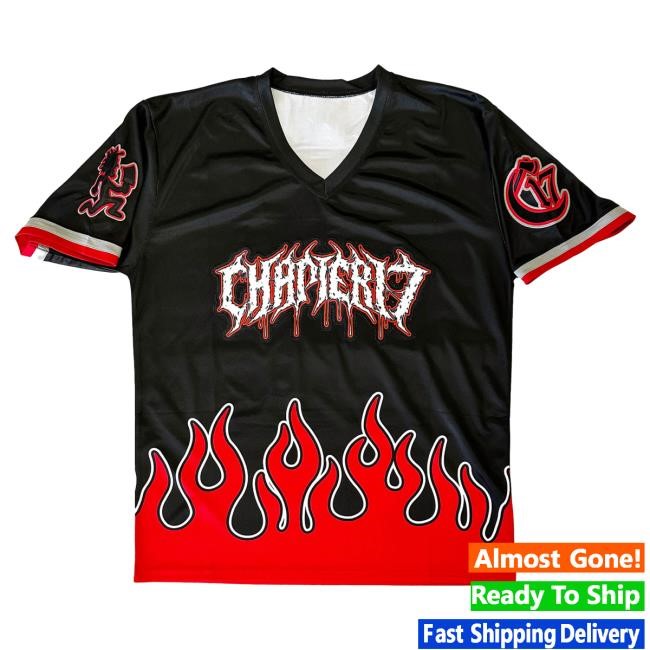 Official Chapter 17 Records Merch Ouija Macc Chapter 17 Truckstop Hero Football Jersey New Shirt