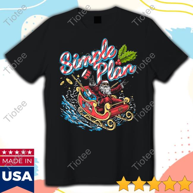 Simple Plan Santa Claus Sleigh Long Sleeve
