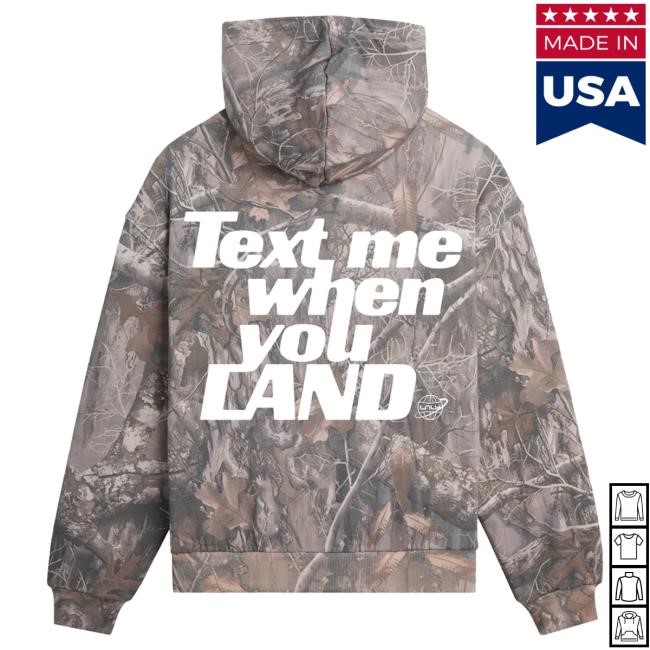 Lonely Ghost Merch Store Lonely Ghost Text Me When You Land Best Heavyweight Hoodie