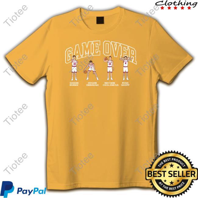Game Over Shaan Burke Hogan Orbaugh Nathan Childress Mike Shipp TankTop The Indiana Nil Store Game Over Shaan Burke Hogan Orbaugh Nathan Childress Mike Shipp Hoodie