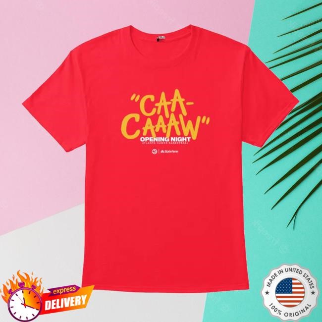 Atlanta Hawks Basketball CAA CAAAW Opening Night Tee Shirt