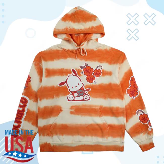 Official Sanrio Apparel Clothing Merch Store Shop Pochacco X Dumbgood Tie Dye Pull Over Hoodie