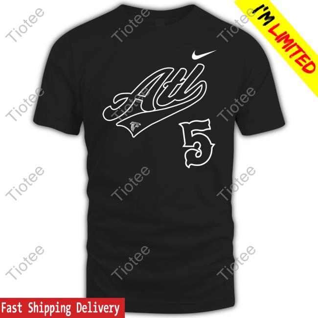 Drake London Wearing Atlanta Falcons Alt 5 T Shirt
