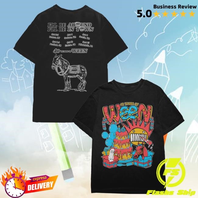 Official The Merch Collective Ween Store 40th Anniversary Tour T-Shirts