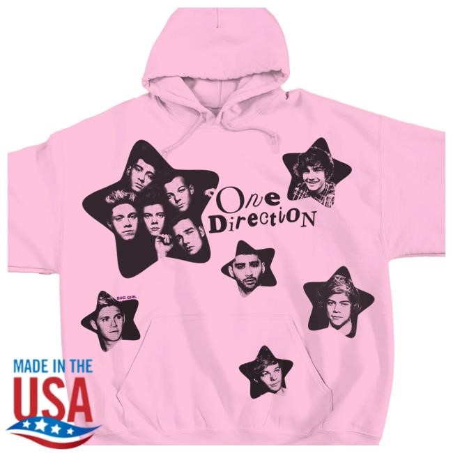 Bug Girl One Direction in B&W Pullover Hoodie Bug Girl Merch
