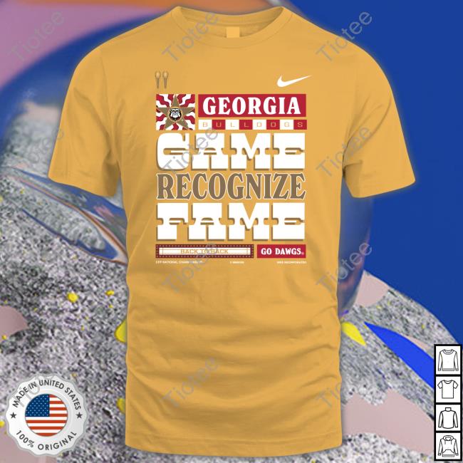 Georgiadogs Shop 2023 National Champs Georgia Bulldogs Game Recognize Fame Back To Back Go Dawgs Cfp National Championship Shirt