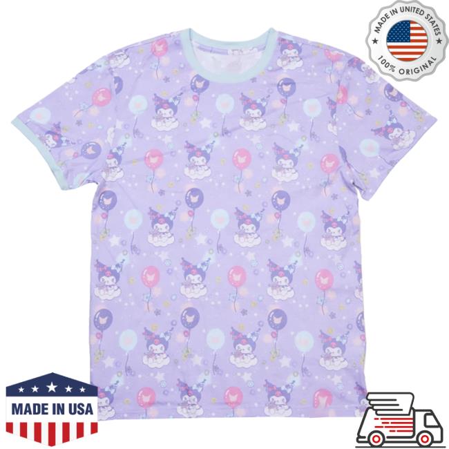 Official Sanrio Apparel Clothing Merch Store Shop Kuromi X Loungefly Carnival Unisex Ringer Shirt 2023