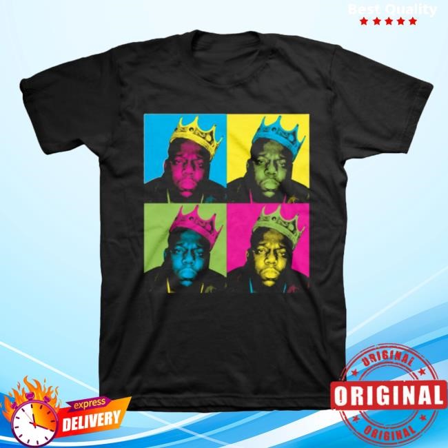 The Notorious B.I.G. MT Biggie Merch Shop Crown Pop Art T-Shirt