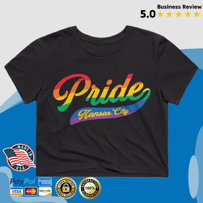 Official Charlie Hustle Kansas City Pride Script Crop Top Tshirt
