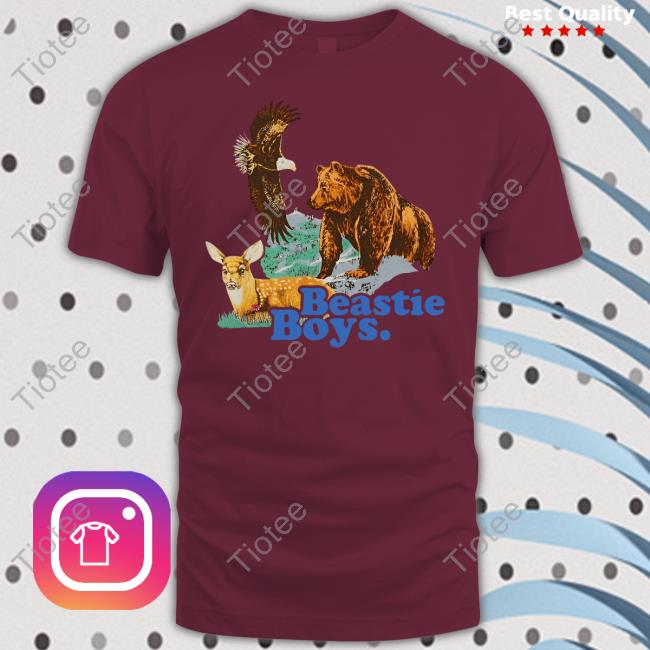 Beastie Boys Forest Animals Long Sleeve Tee Shirt Beastie Boys Band