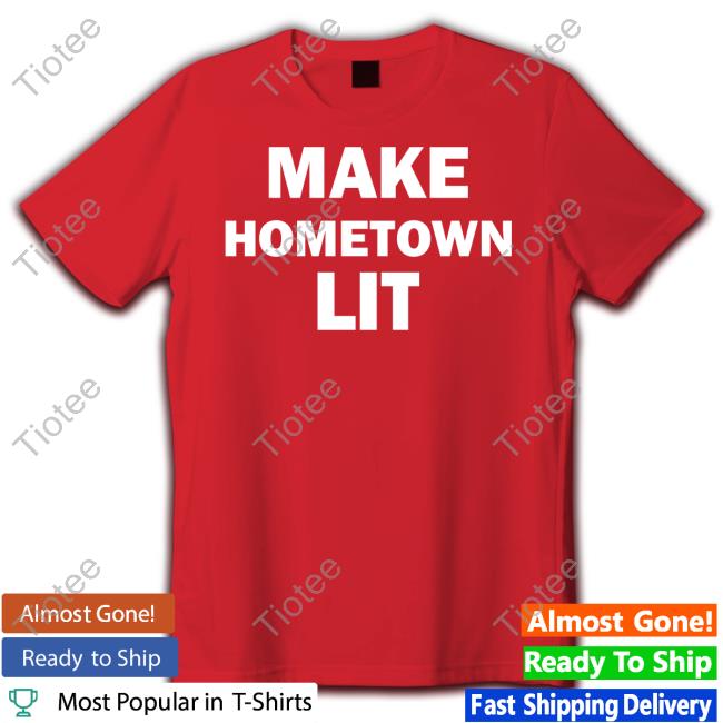 Tyler Lockett Wearing Make Hometown Lit T-Shirt
