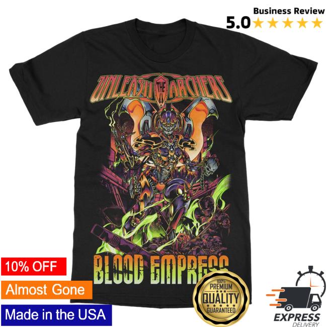 Official Indie Merch Store Shop Unleash The Archers "Blood Empress" T-Shirt IndieMerchStore
