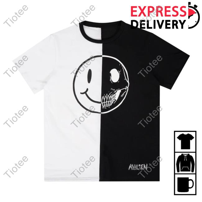 Official Elvis The Alien Ayylien Clothing Split Smiley Hot Shirt