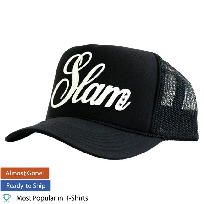 Official Slam Merch Store Shop SLAM Big Game Hunters Camo Trucker Cap (Black) Slam Goods Apparel