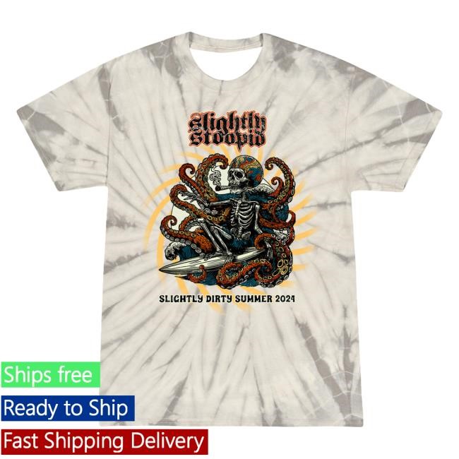 Official Slightly Stoopid Merch Store Shop Octo 2024 Tie Dye Top Shirt