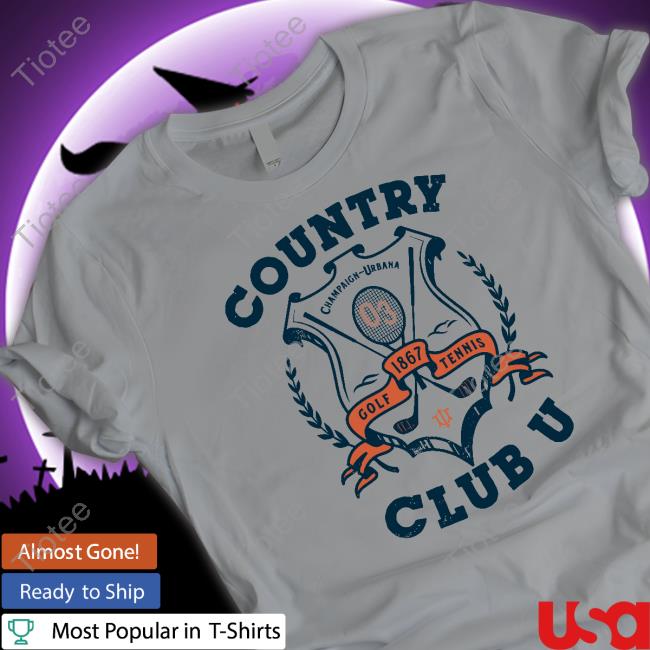 Country Champaign Urbana Golf 1867 Tennis Club U New Shirt