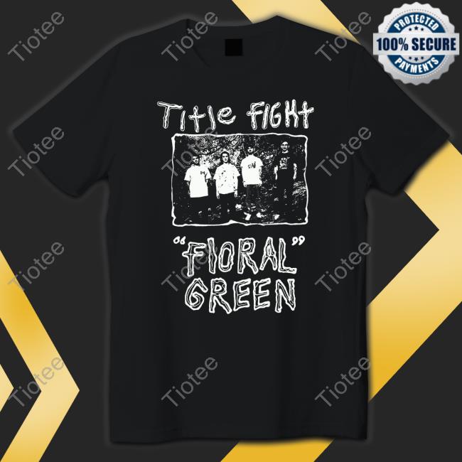 Title Fight Merch Floral Green Promo Shirt