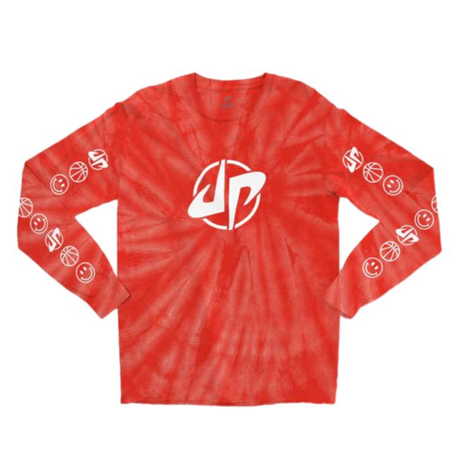 Triple Double Tie Dye Long Sleeve Shirt New
