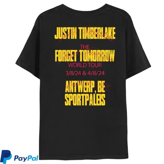 Official Justin Timberlake Merch Store Justin Timberlake Antwerp Tour Event Tees