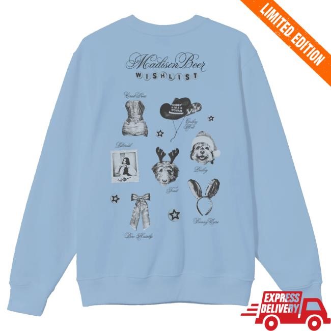 Official Madison Beer Merch Store Madison Beer Wishlist Sweater MadisonBeer