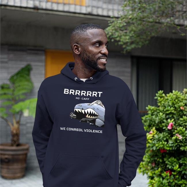 Brrrrrt Hi Caff We Conreol Violence Shirt Black