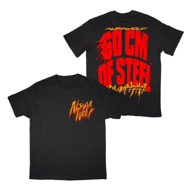 Official Alpha Wolf Merch Store 60cm of Steel - Short Sleeve Shirt — Alpha Wolf