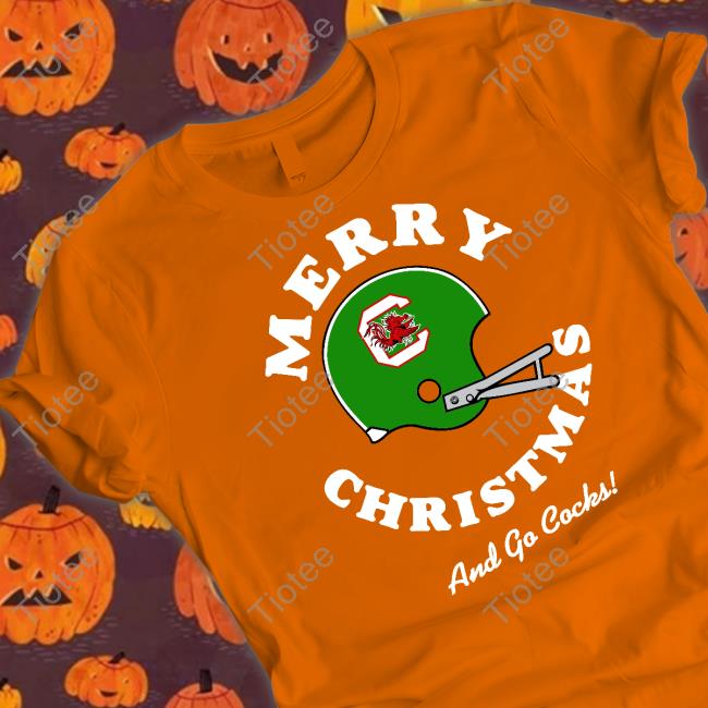 Bull Ward Merry Christmas And Go Cocks Hooded Sweatshirt Gamecocks
