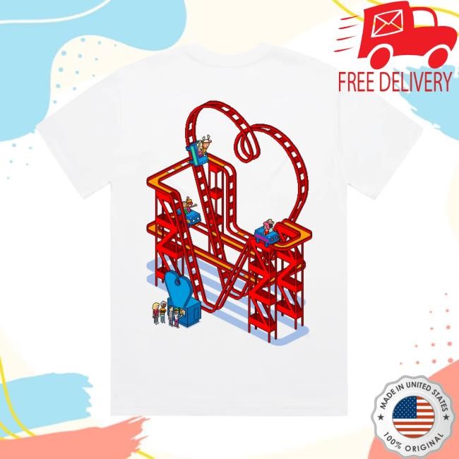James Marriott Rollercoaster White Tee James Marriott Merch